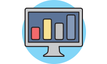 computer showing graph
