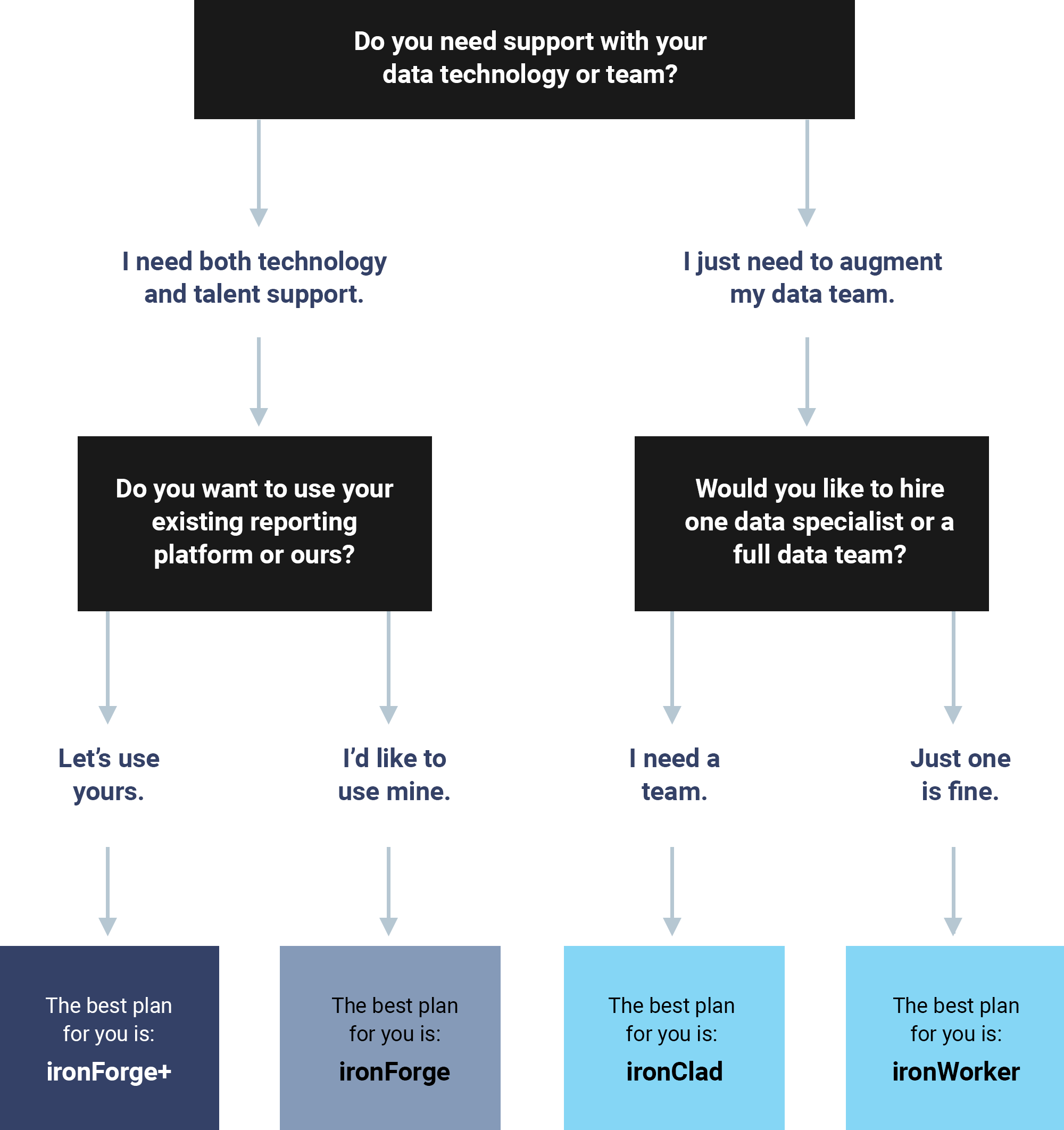 ironFocus Plan Decision Tree
